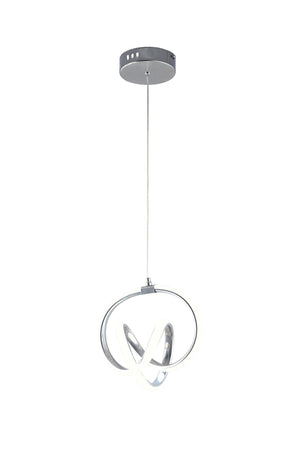 Venita Chrome Modern Pendant Lamp Led Chandelier White Light Living Room Kitchen Room Led Chandelier