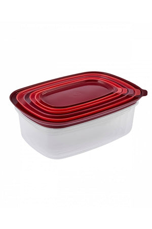 Vicks Red Velvet Set Of 6 Storage Containers