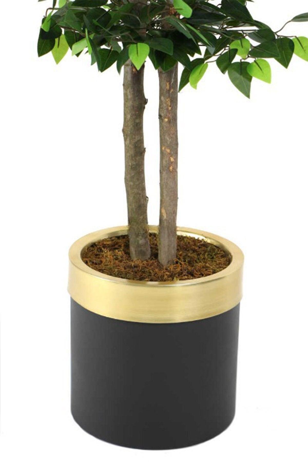 Artificial Benjamin Tree in Metal Pot 160 Cm. - Swordslife