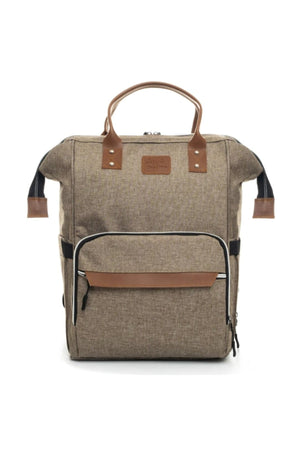 Schmutzabweisender, wasserdichter Thermo-Rucksack für die Babypflege mit Mutter-Baby-Motiv und 7-teiligem Feuchttuch-Set aus 100 % Baumwolle