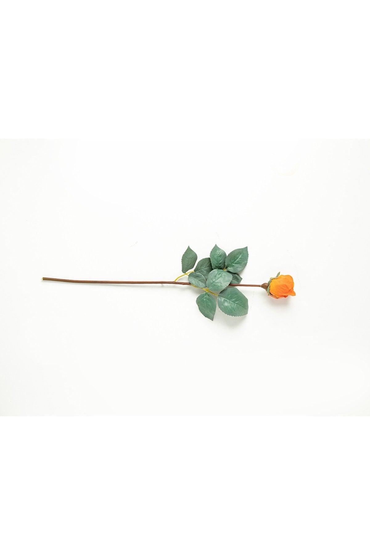 Petit Roses Single Branch Artificial Flower 50 Cm Orange - Swordslife