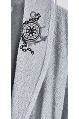 Şilay Towel Bathrobe Set of 2 Light Gray - Swordslife