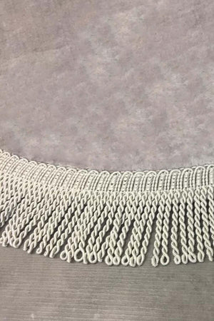 Shareton Cornered Gray 3 Pcs Bath Mat Set Twirl Fringed Tassel Dowry Closet Set - Swordslife