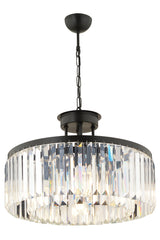 Canvas 45' Black Crystal Stone Modern Design Crystal Living Room Chandelier