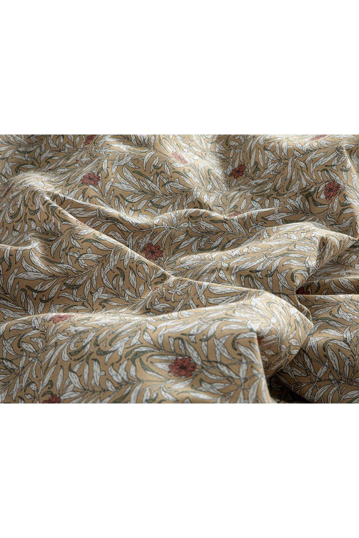 Pure Poppy Easy to Iron Single Duvet Cover Set 160x220 Cm Beige - Swordslife