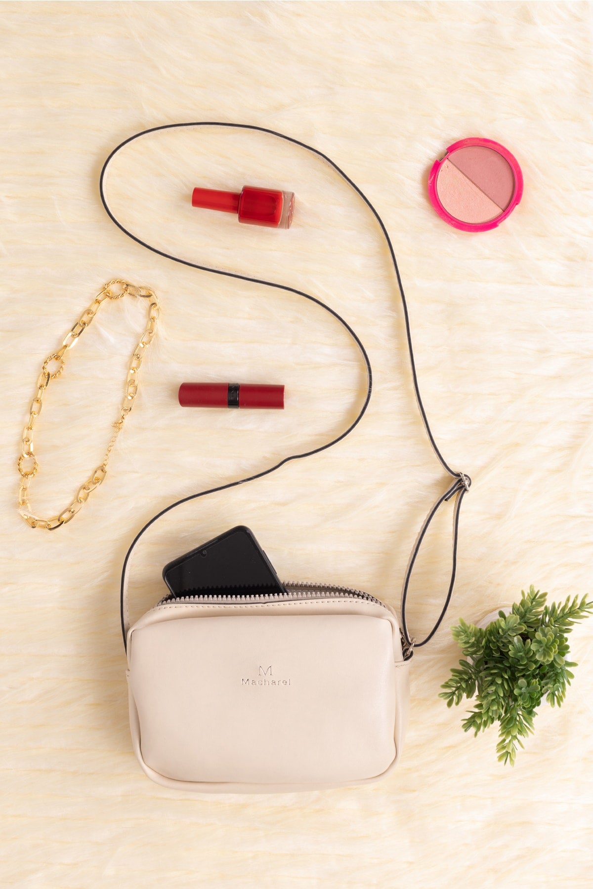 Women'S Original Mini Urban Crossbody Zippered Adjustable Strap Model Hand Arm And Shoulder Bag