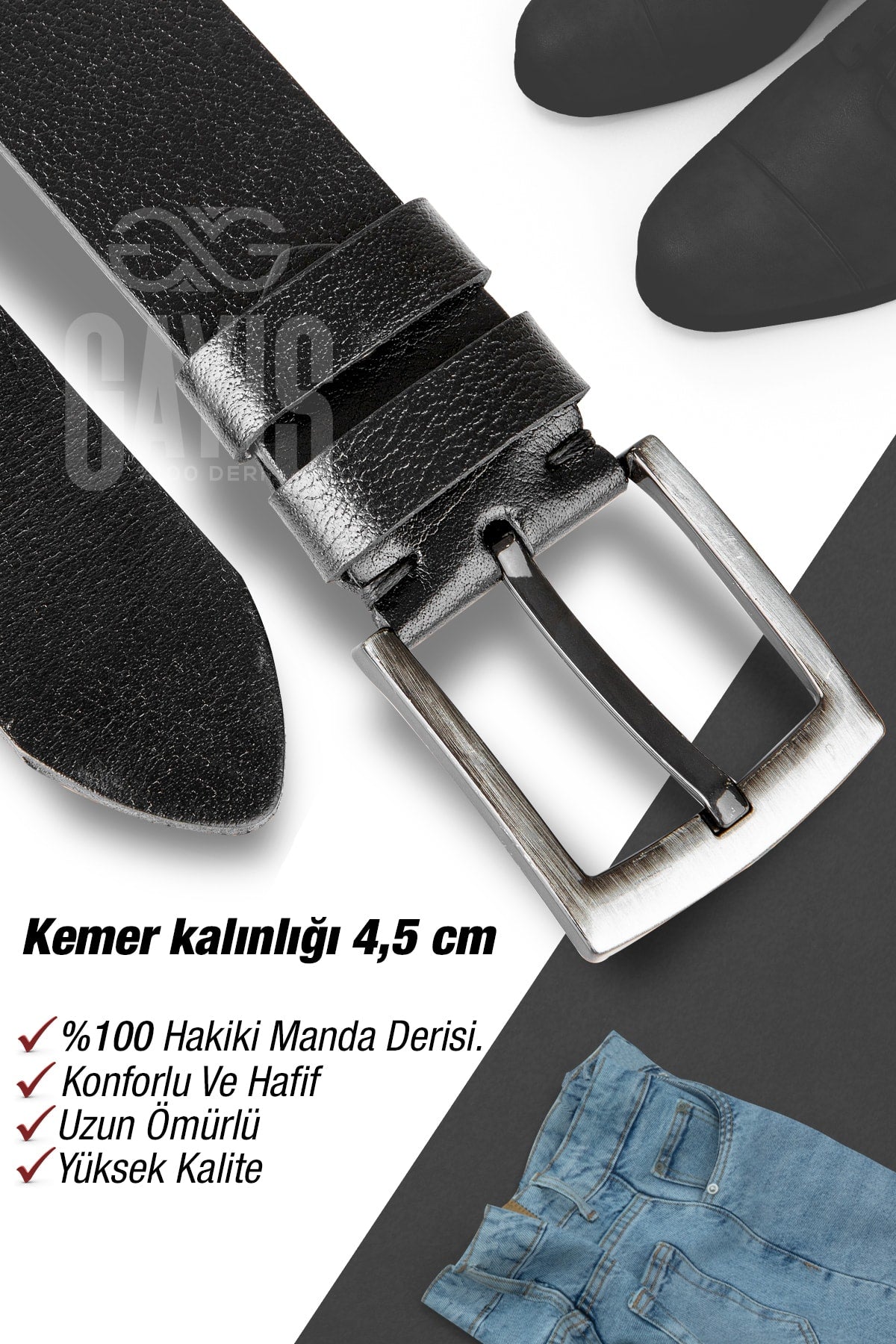 100% Genuine Buffalo Leather Men'S Jeans Belt - Men'S Gift Belt - Dowery Belt