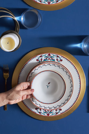 Nakkaş 24 Pcs Porcelain Dinnerware Set For 6 Persons