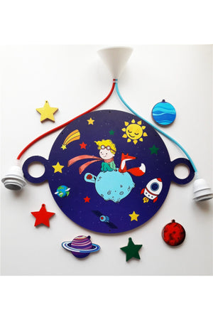 Wooden Little Prince Children'S Room Lighting