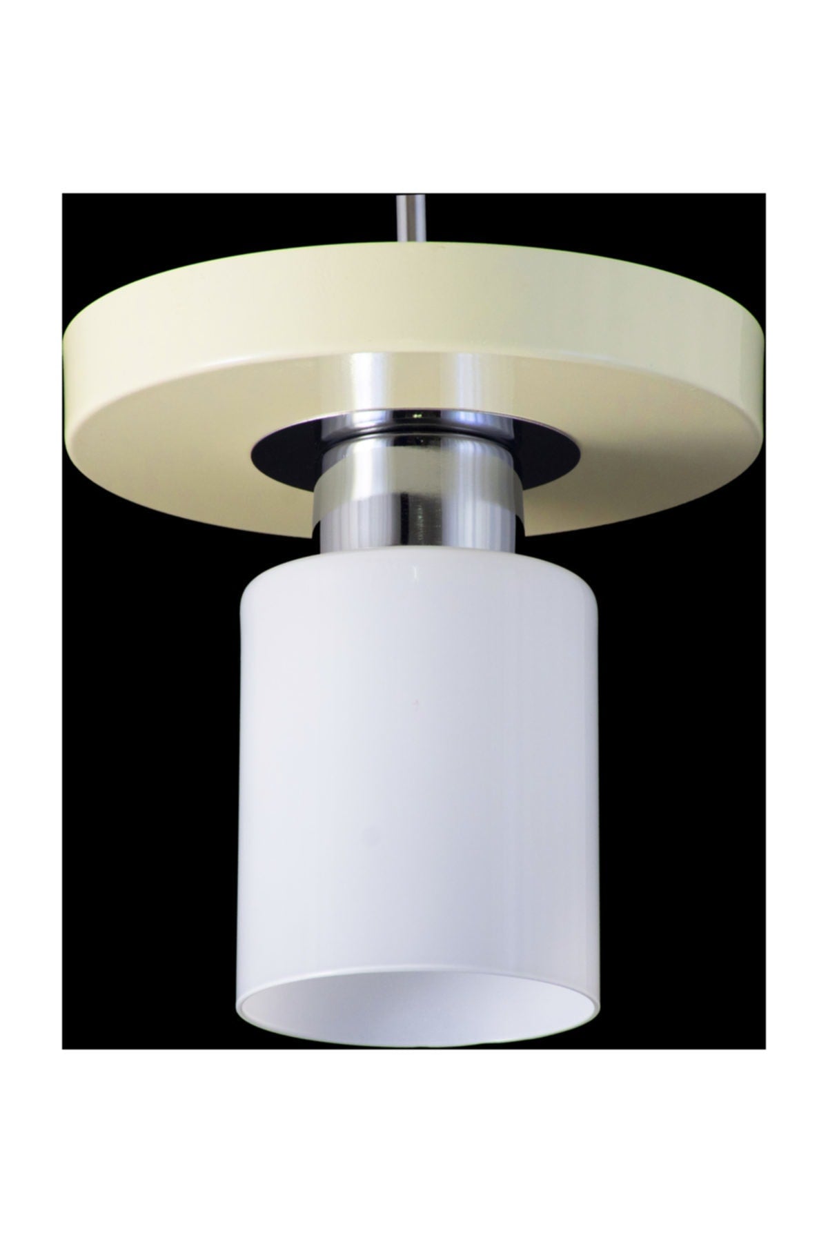 Single Modern Sports Model Round Tray Cream Chandelier