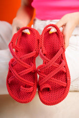 Red Rope Sandals - Swordslife