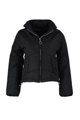 Black Zipper Closure Inflatable Coat TWOSS20MO0015 - Swordslife