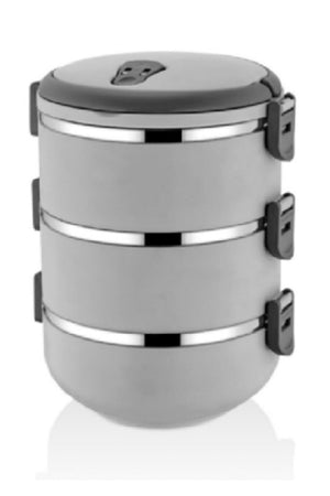 3-lagige, auslaufsichere Thermoskanne für Lebensmittel, moderne Lunchbox (Sonderserie, Sonderfarbe) mit Einzelperson-Volumen