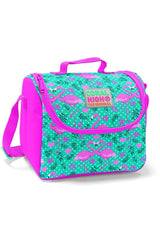 Green Flamingo Printed Girls' Primary School Bag Set - Usb Output