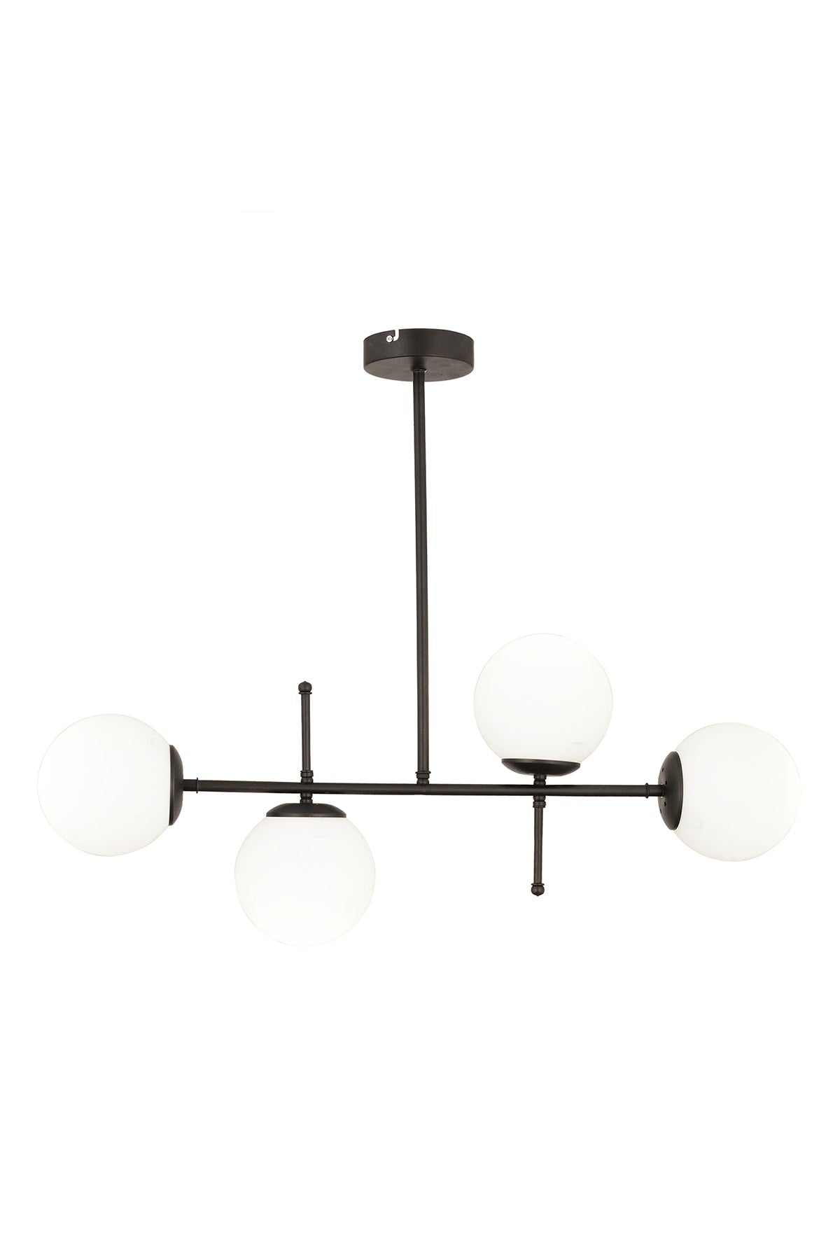 swordslife 4-Piece Black Modern Kitchen Dining Table Above Bedroom Living Room Chandelier