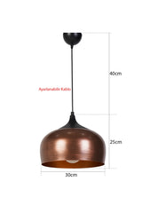 Huit Pendant Lamp Chandelier Bronze Black