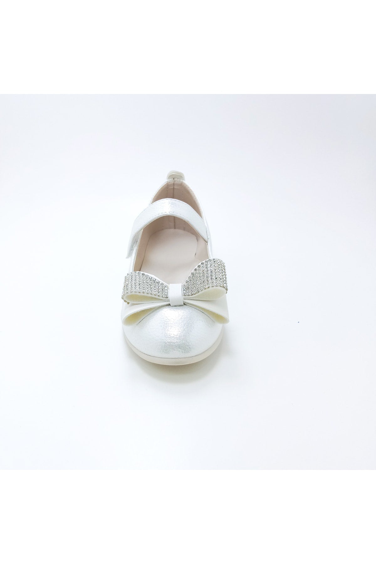 Girl'S Stone Bow Orthopedic Flats