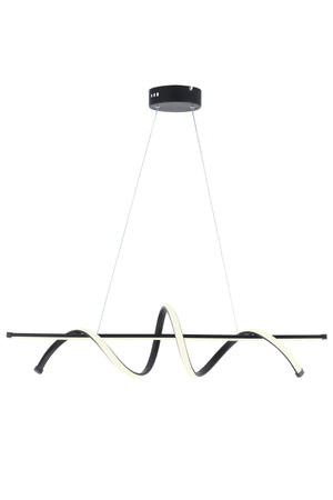 Pane Black Modern Led Chandelier White Light Living Room Kitchen Room Hall Led Chandelier Dining Table Led Chandelier