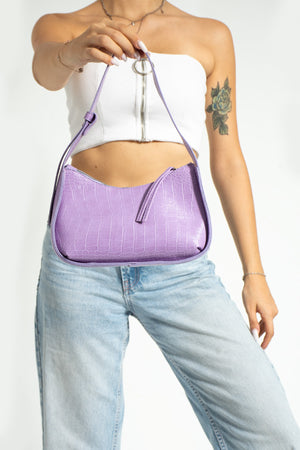 Women'S Crocodile Baguette Bag