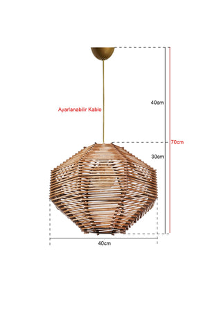 Elize Natural Chandelier Hnmd-42