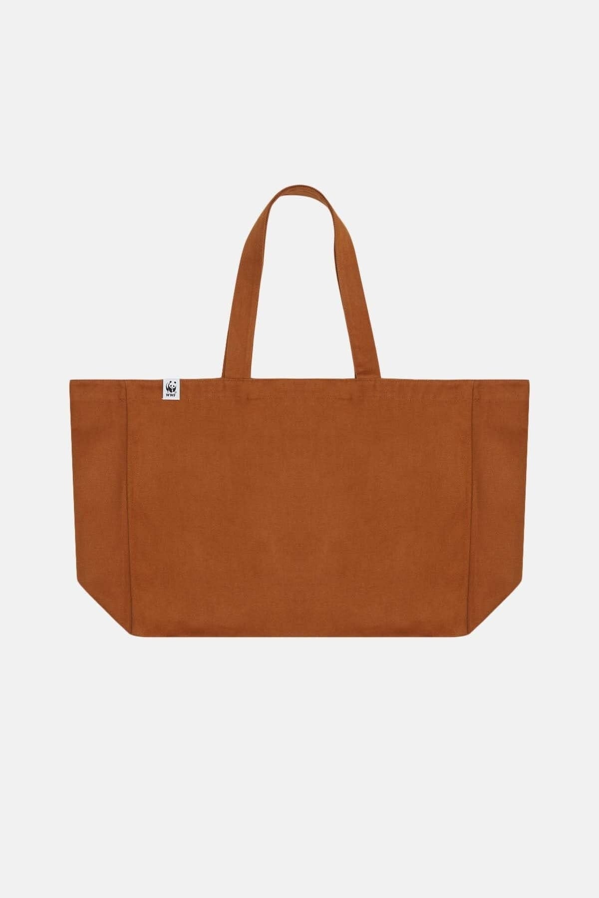 Strandtasche mit Eichhörnchenmotiv - Braun