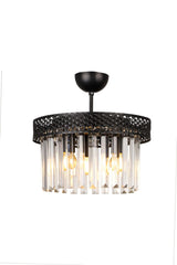 Sitrus 3rd Black Lux Crystal Stone Chandelier