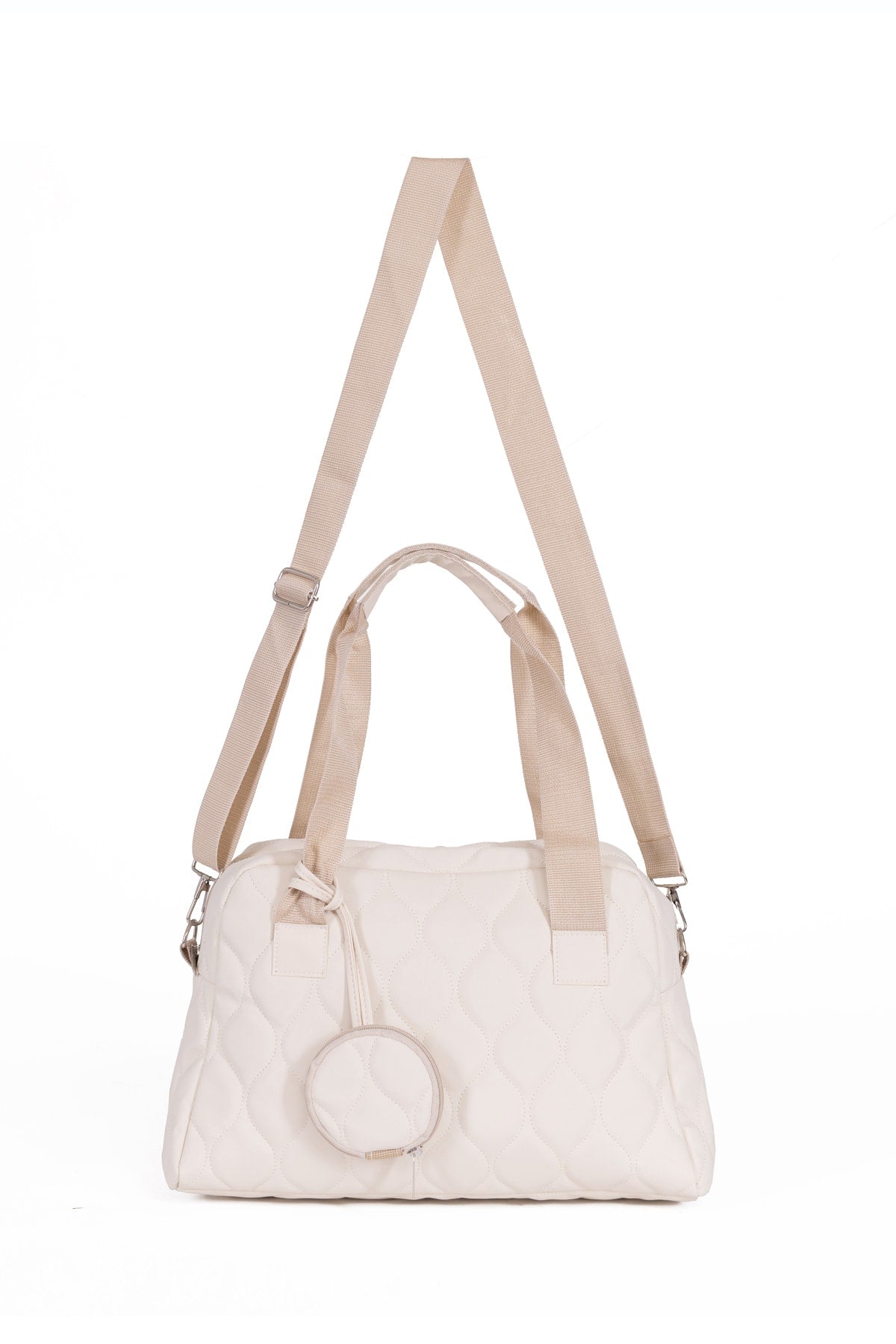 Original Women'S Large Volume Comfort Model Zippered Quilted Wallet Tote Shopper Sleeve Bag