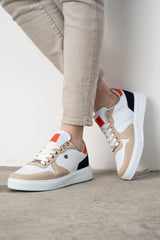 309 White Ice Orange Color White Sole Men's Casual Shoes