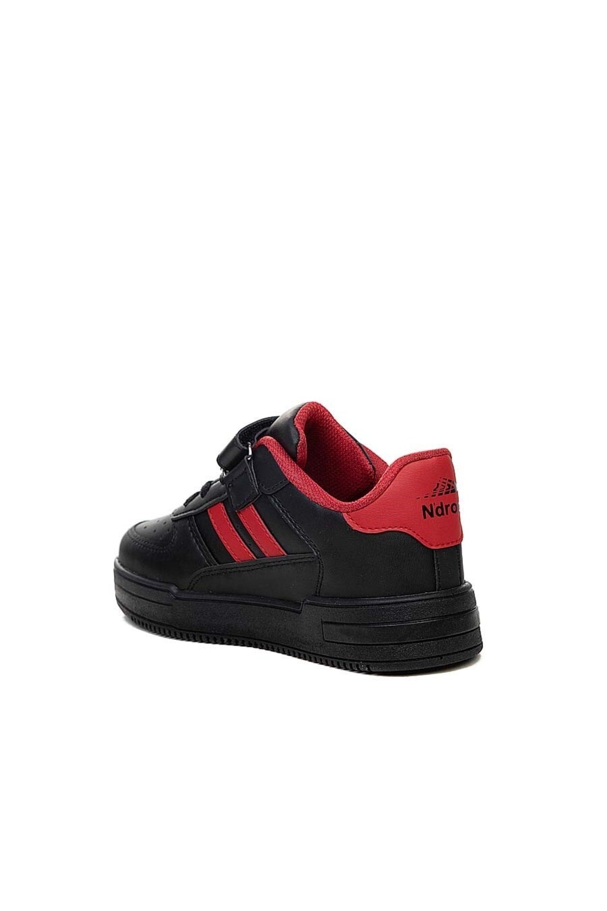 Orthopedic, Velcro, Black Red Color Kids Sports Shoes