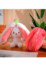 Valentine's Special Gift Strawberry Rabbit Special Design - Both Strawberry and Rabbit With Zippered Structure