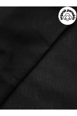 Home Ranforce Luxury Cotton Single Duvet Cover Set - Set Black - Swordslife