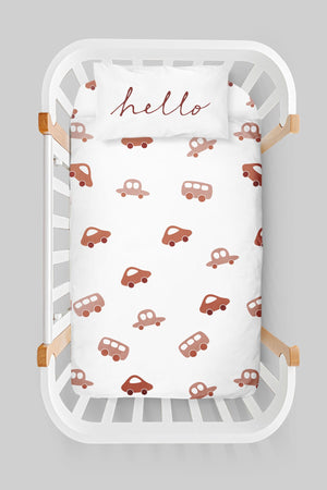 Mother'S Side Crib Duvet Cover Set (60X100) - Iconic Series - Vintage Car