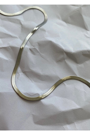 40 5 Cm Unisex Silver Color Steel Italian Chain Necklace
