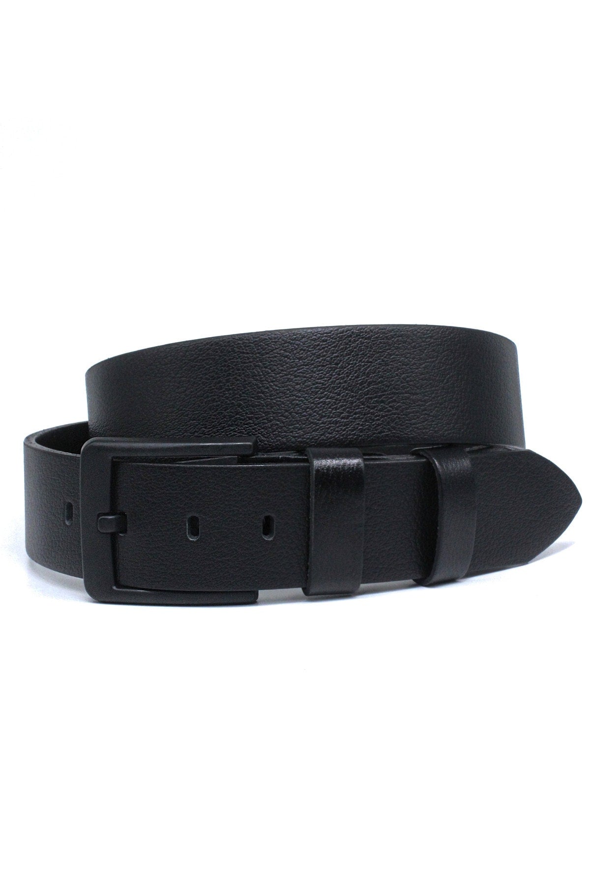 Pack Black - Black Buffalo Leather Men'S Denim Belt 4.5 Cm