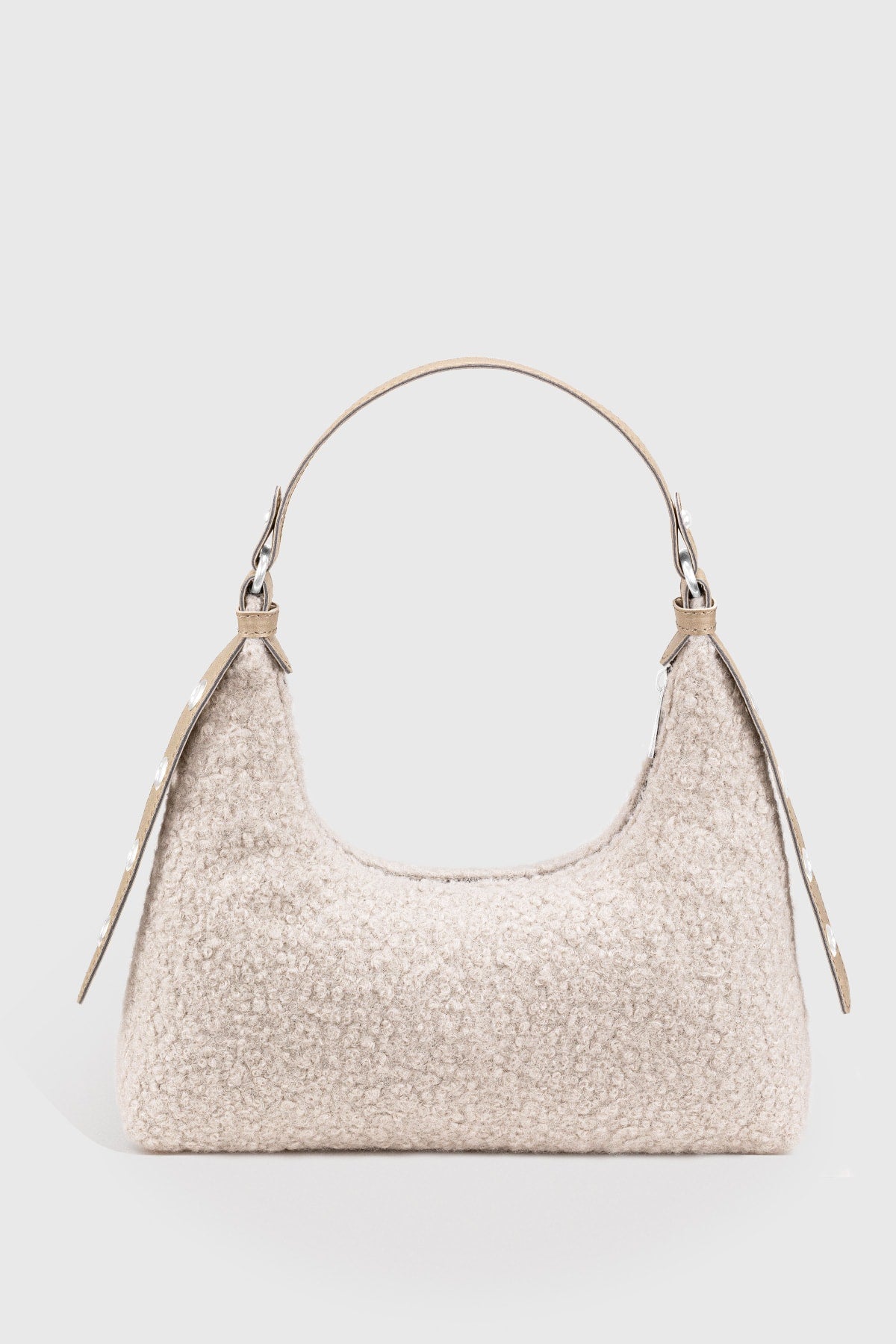 Women'S Faux Fur Woven Baguette Bag 205