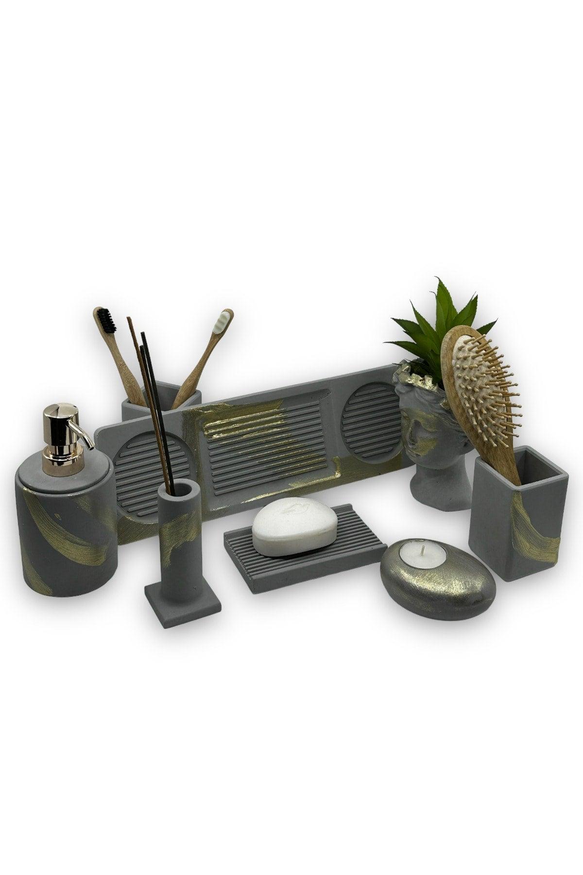 Anthracite Concrete Bathroom Set - Swordslife