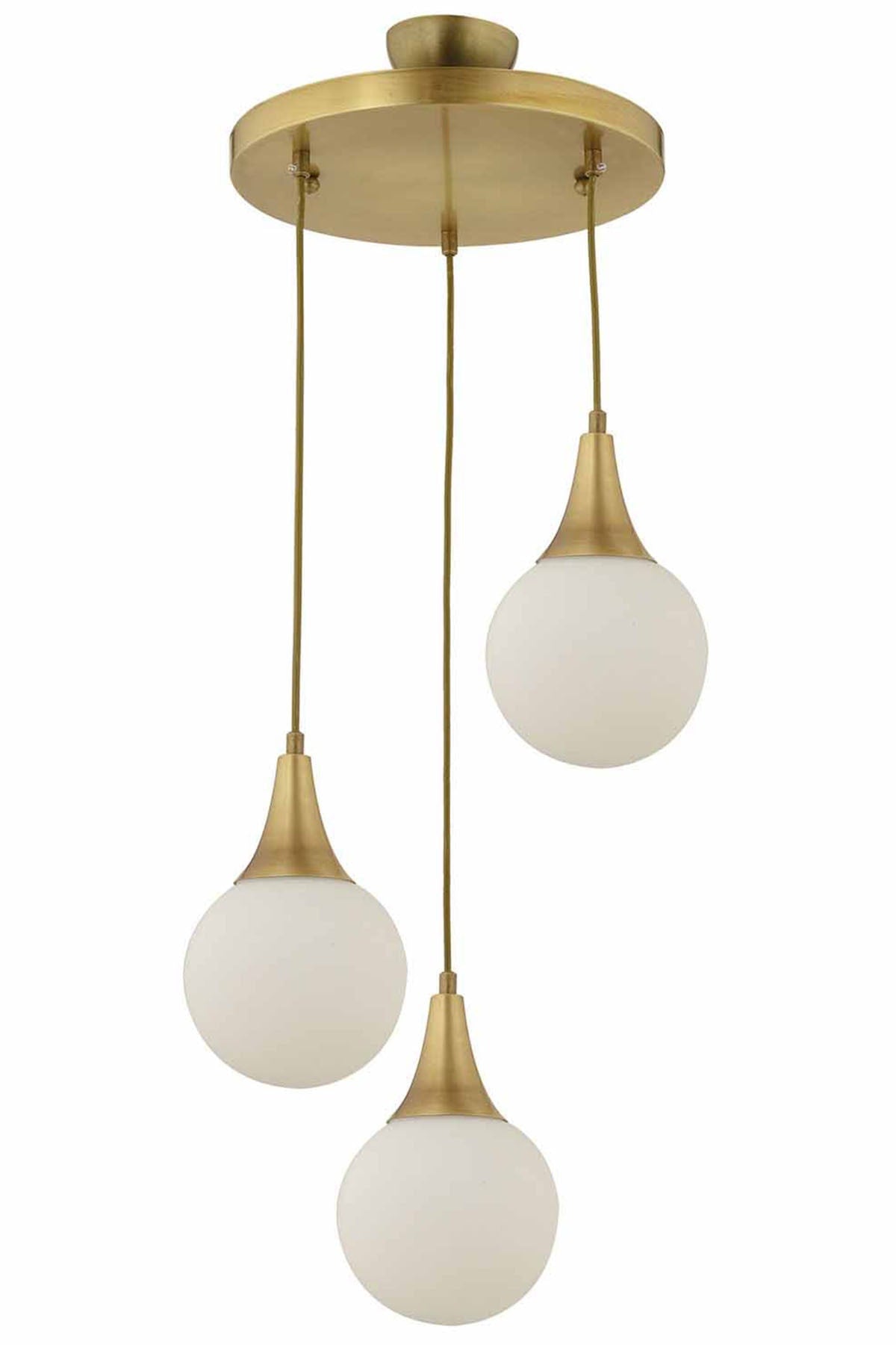 Damla 3 Piece Round Antique Modern Pendant Lamp Kitchen Living Room Living Room Pendant Lamp Chandelier