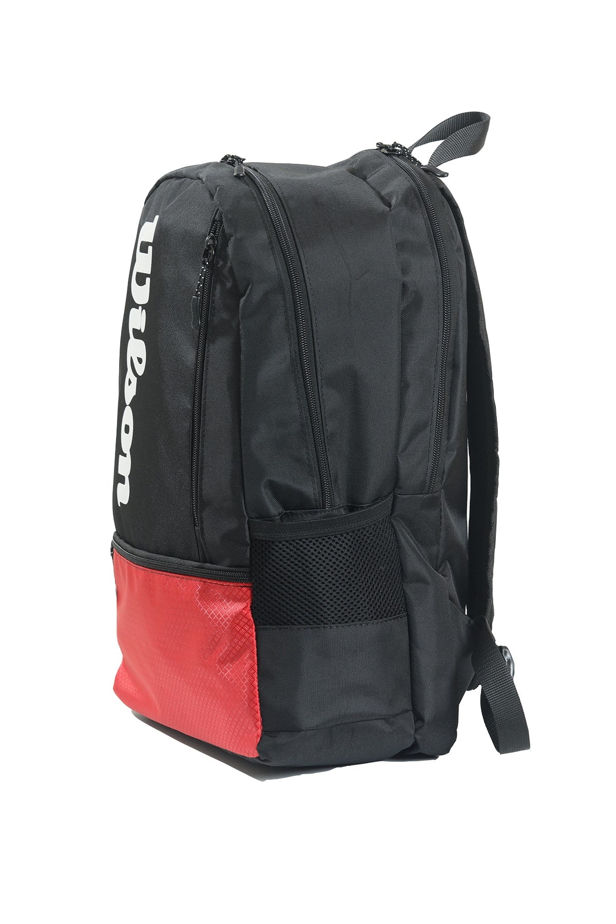 Schwarz Rot Rucksack Unisex 4-Fächer Tasche