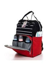 Functional Mother Baby Care Backpack, 100% Cotton Hospital Outlet And Chickpea Blanket Set