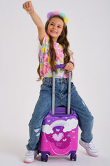 Kids Purple Pink Unicorn Patterned Luggage 16710