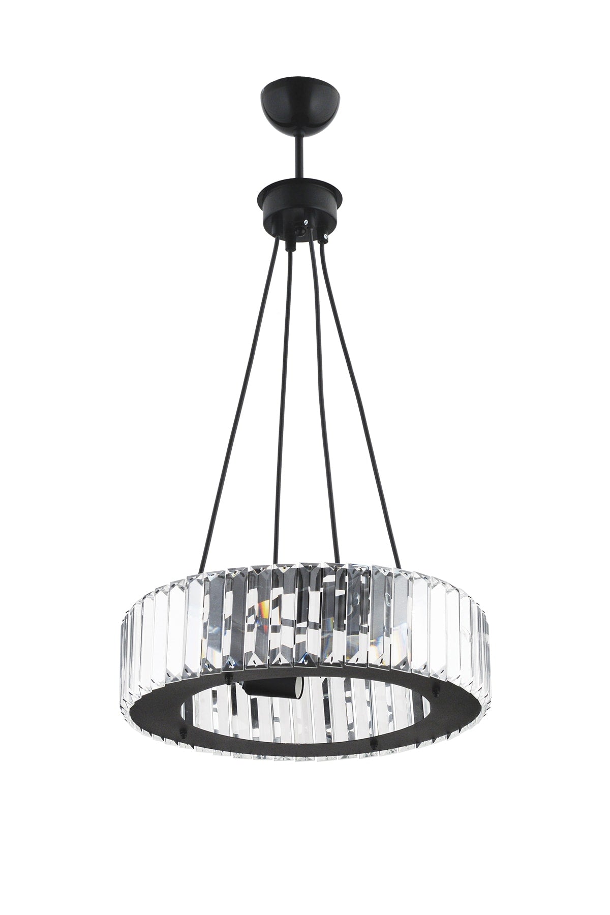 Luxus Diamant 37 cm schwarzer Kronleuchter