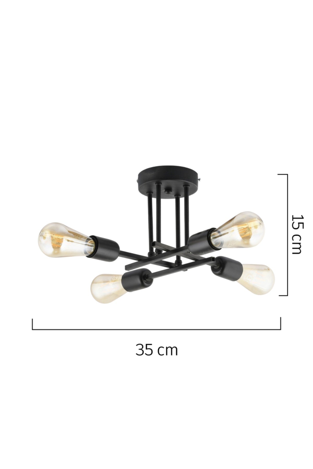 Glam 4-Piece Modern Plafonier Young Room Kitchen Bedroom Chandelier