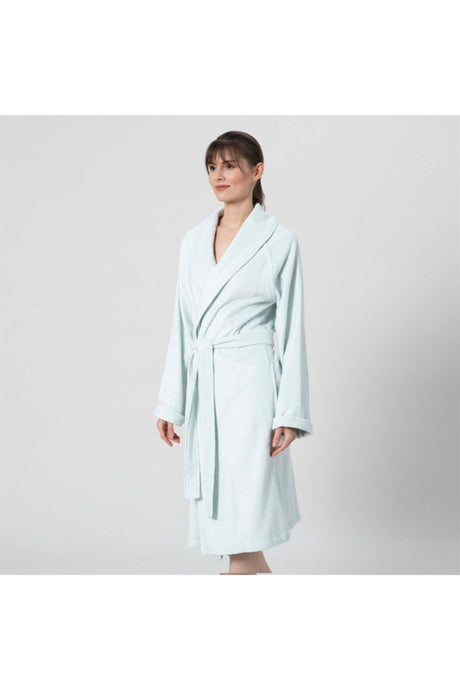 Solid Unisex Bathrobe Light Aqua - Swordslife