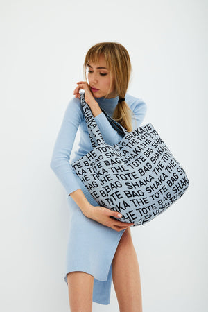 Gray U50 Snap Closure The Tote Bag Printed Canvas Fabric Casual Women'S Arm And Shoulder Bag L:35 Cm