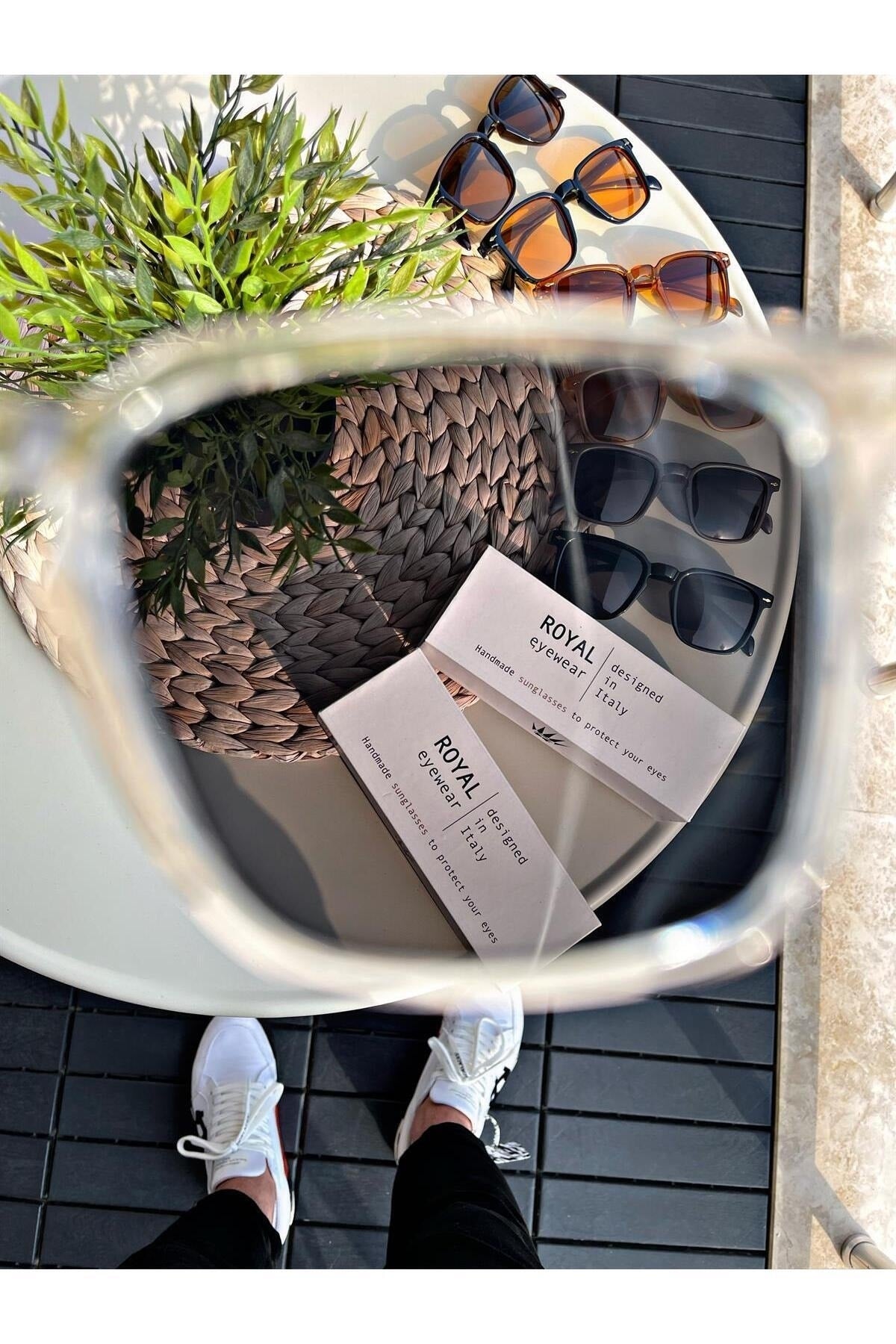 Sunglasses Women & Men Uv400 Glass Ce Certificated Gray Lorraınew
