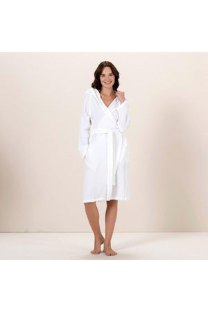 Armin Unisex Bathrobe White - Swordslife