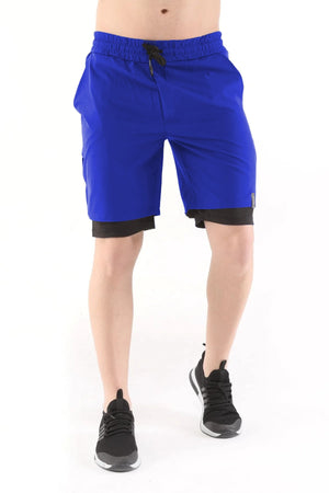 Ghassy Co. Herren-Laufshorts, schnelltrocknend, Mikrofaser, für Training auf Rasen, Fitness, kurze Strumpfhose, Outdoor-Shorts
