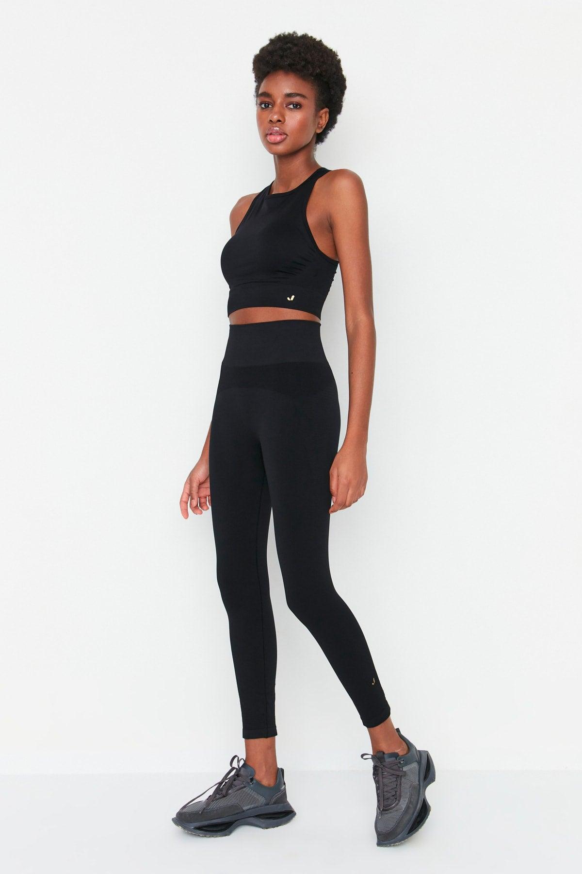 Vella - Black High Waist Lifting Tights - Swordslife