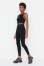 Vella - Black High Waist Lifting Tights - Swordslife