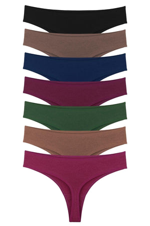 Women's Corded Brazilian Thong 7 Pack Set - Swordslife